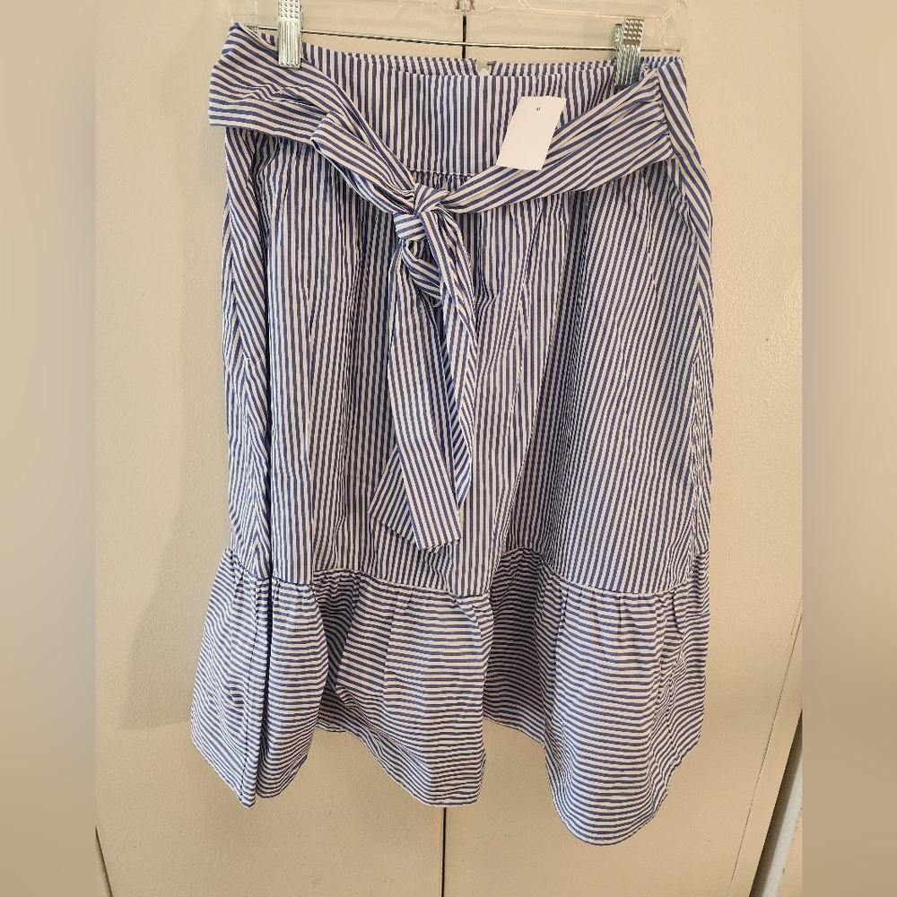 NWT Striped Blue and White Women's Skirt
